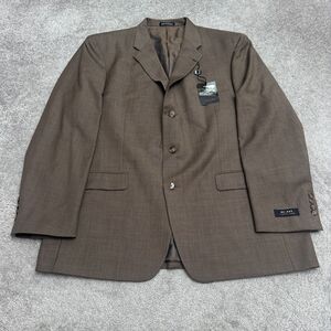 Axcess A Claiborne Company Wool Suit Blazer Jacket Men 48R Brown Tan Regular NWD